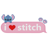 I Love Stitch Text