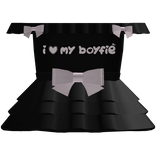 i ♡ my Ьоyfiе black & pink ruffles with bows dress