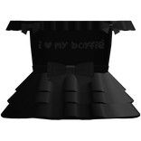 i ♡ my Ьоyfiе black ruffles with bows dress