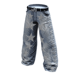 Ice Blue Baggy Jeans