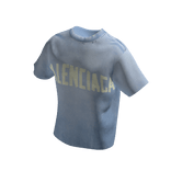 Ice Blue Balen Designer Baggy Tee