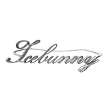 'Icebunny' Rhinestone Logo Belt | White