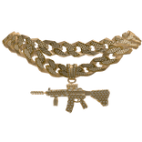 Iced Golden Gun Chain - Boy