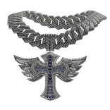 Iced Out Cross Winged Chain 3.0