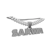 Iced out sarwa cuban chain