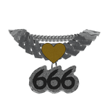 Iced Out Silver 666 Chain