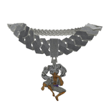 Iced Out Silver Gear 5 Chain