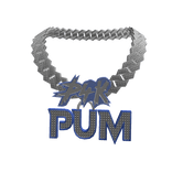 Iced Out Silver P4K Pum Chain