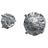 Iced Out Stud Earring Designer