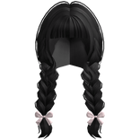 Igari Braids With Bows In Black