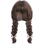 Igari Braids With Bows In Brown