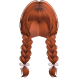 Igari Braids With Bows In Ginger