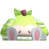 ♡ igari bunny cute green apple beret