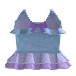 ❁ igari cute blue purple swim suit ⋆ ༅