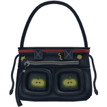 igari dark jean shaded apple shoulder bag