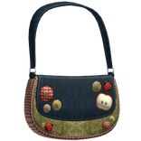 Igari Denim Apple Plaid Shoulder Bag