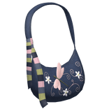 ♡ igari dragonfly denim purse