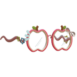 Igari Kawaii Pink Apple Fruit Glasses