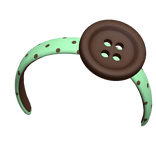 ♡ igari mint chip button headband