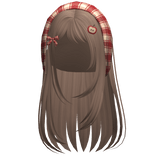 ♡ igari mori kei apple bandana hair (milktea)