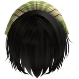 Igari Mori Kei Green Bandana Bob in Black