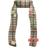 ♡ Igari Mori kei Green Plaid Loose Buttoned Scarf