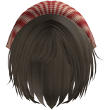 Igari Mori Kei Red Bandana Bob in Brown