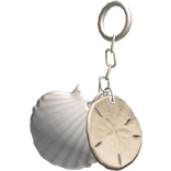 ♡ igari mori kei seashell & sand dollar keychain