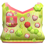 igari oversized sweater vest apple decora charm 
