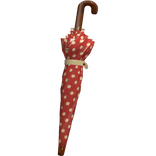 ♡ igari red apple polka dot waist umbrella 