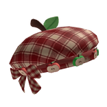 igari red twee apple leaf cottage mori kei beret🍎