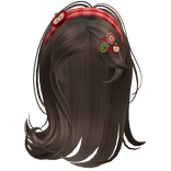 ♡ Igari Shoujo Red Apple Girl w/ Charms (Brown) 