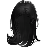 ♡ Igari Side Bangs Shoujo Girl Hair (Black) 