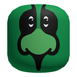 Iguana Luchador Green Face Paint (Wrestling)