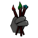 Illustrator Finger Painter Badge