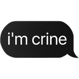 i'm crine text