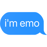 i'm emo text