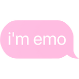 i'm emo text