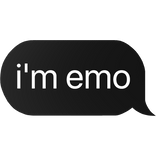i'm emo text