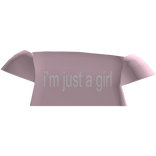 Im just a girl pink shirt