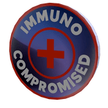 Immunocompromised Pinback Button