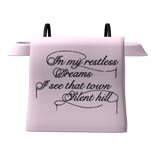 in my restless dreams pink off shoulder shirt