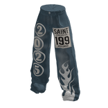Indische Jeans Blue New York Baggy Pants Y2K 5%