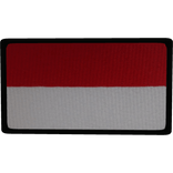 Indonesia Flag Patch, Full Colour