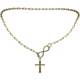 Infinite chain Cute Trendy Silver Preppy Necklace