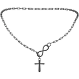 Infinite chain Cute Trendy Silver Preppy Necklace