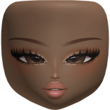 Influencer Y2K Beauty Makeup Doll Head Brown Skin