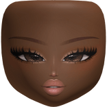 Influencer Y2K Beauty Makeup Doll Head Brown Skin