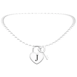 Initial Necklace J