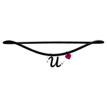 Initial Necklace: U (1.0)